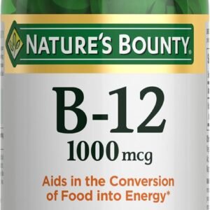 Nature's Bounty B-12 1000 mcg Tablets | Energía y Apoyo al Sistema Nervioso