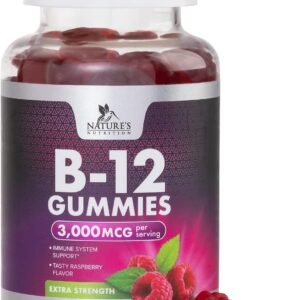Nature's Nutrition B-12 Gummies | Vitamina B12 para Energía y Bienestar Diario