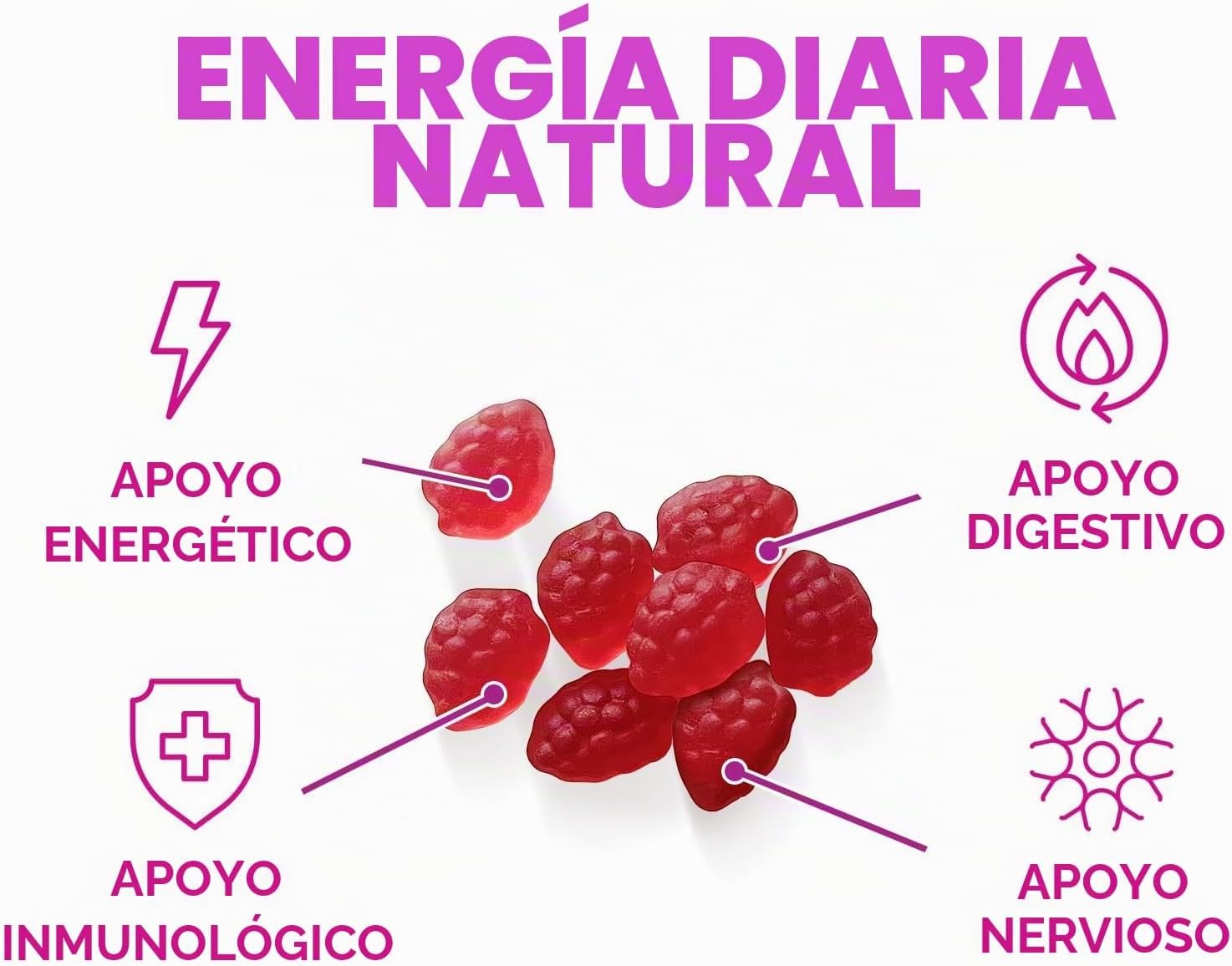 Nature's Nutrition B-12 Gummies | Vitamina B12 para Energía y Bienestar Diario - Image 3