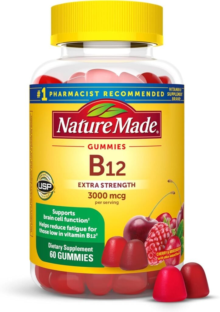 Nature Made Extra Strength Vitamin B12 Gummies | Vitamina B12 para Energía y Bienestar Diario