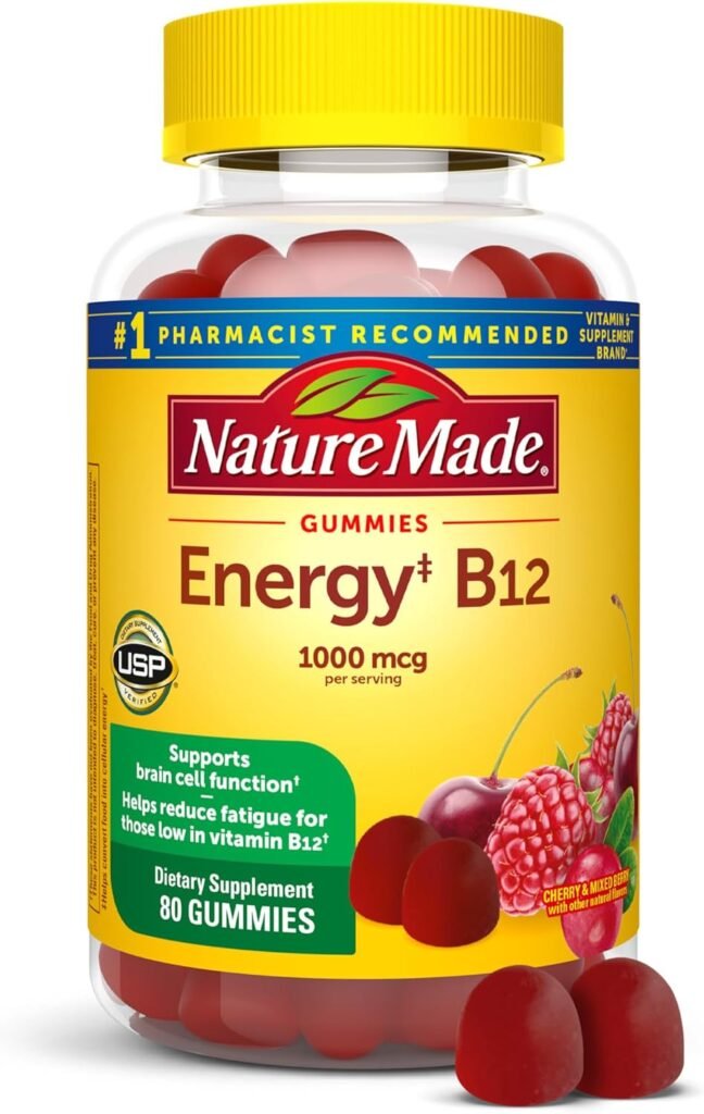 Nature Made Energy B12 Gummies 1000 mcg | Energía y Metabolismo Diario