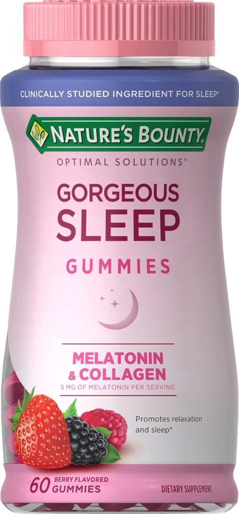 Nature's Bounty Gorgeous Sleep Gummies | Melatonina para un Descanso Reparador
