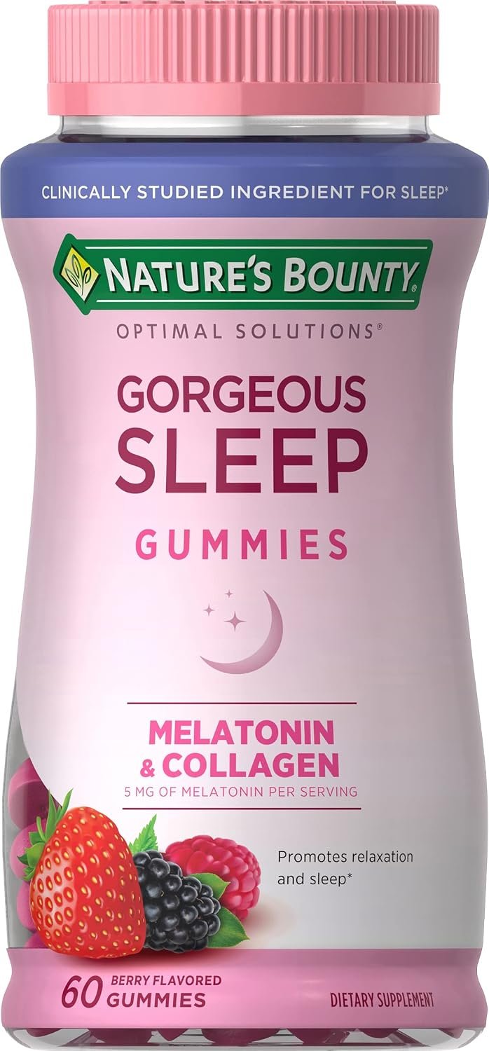 Nature's Bounty Gorgeous Sleep Gummies | Melatonina para un Descanso Reparador