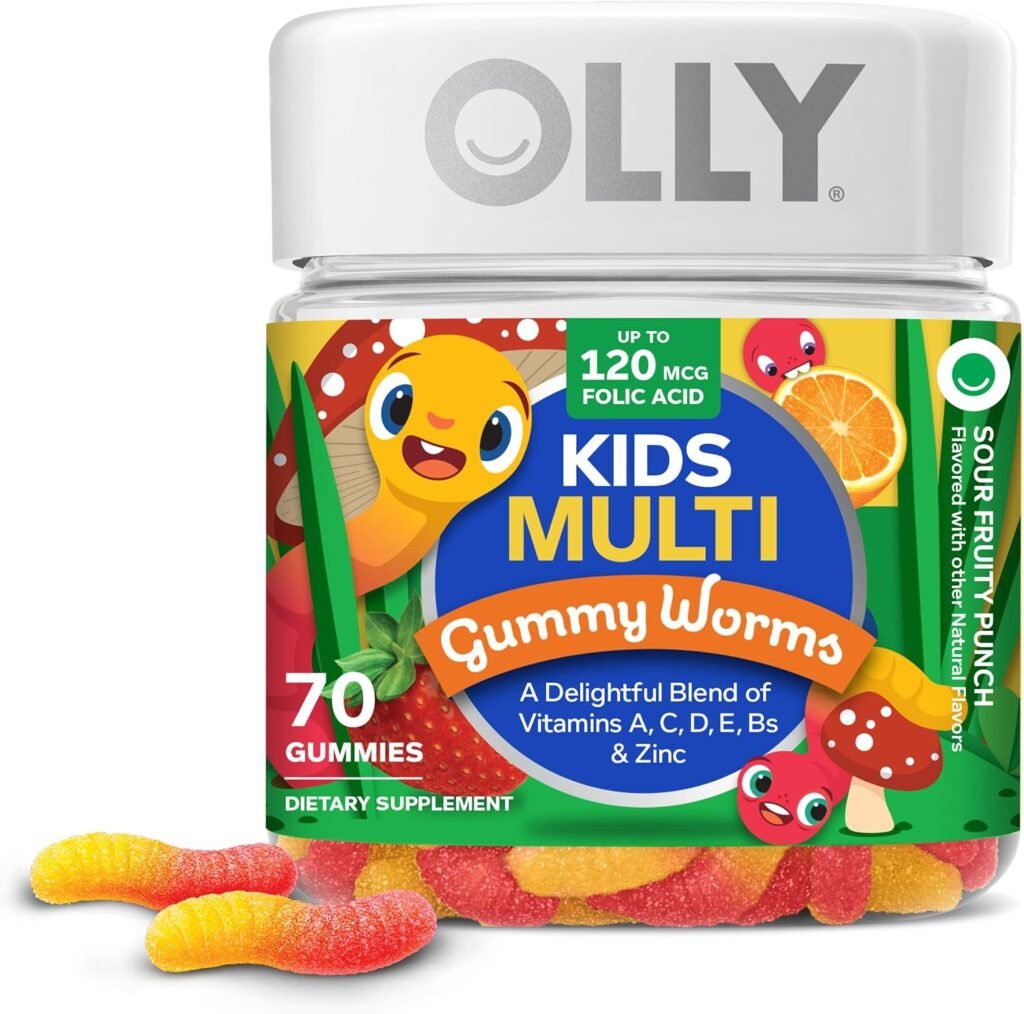 OLLY Kids Multivitamin Gummy Worms | Multivitamínico en Gomitas para Niños