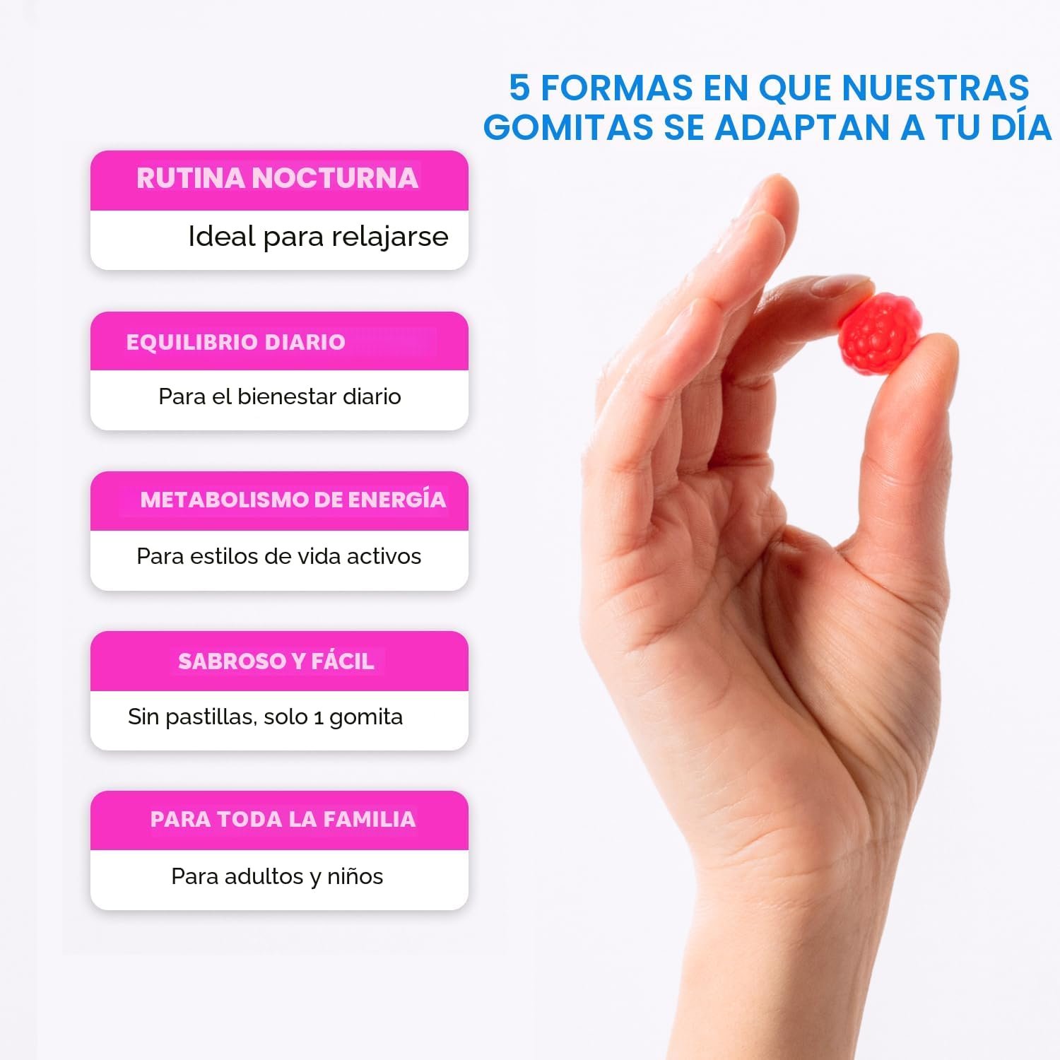Pura Wex Magnesium Glycinate Gummies | Magnesio para Relajación, Descanso y Bienestar Diario - Image 5