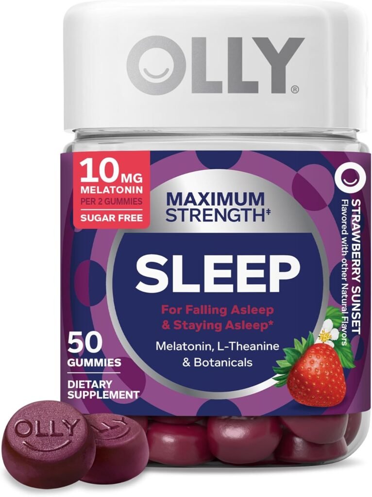 OLLY Maximum Strength Sleep Gummies | Apoyo Extra para un Descanso Reparador