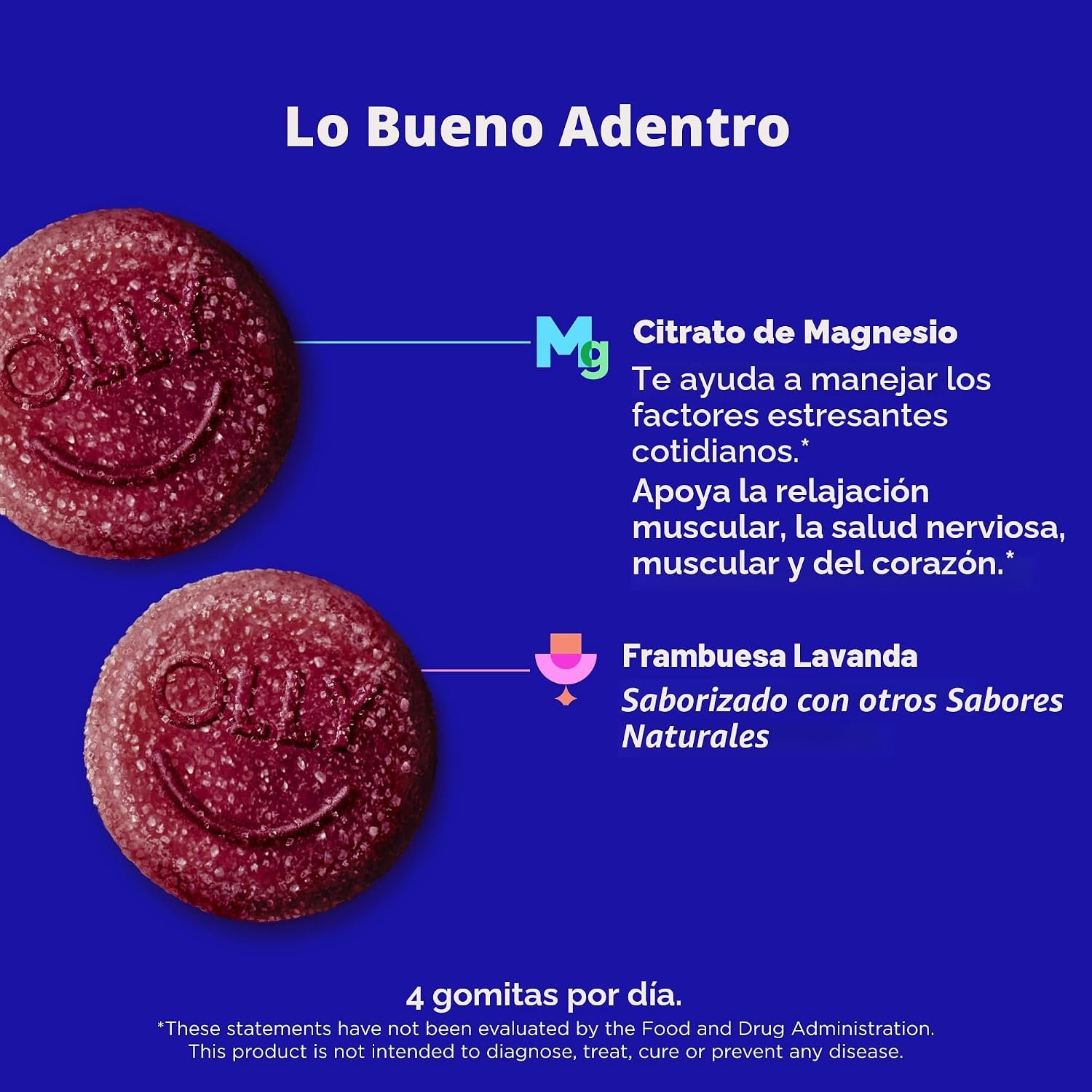 OLLY Relaxing Magnesium Gummies | Magnesio para Relajación y Bienestar Diario - Image 2