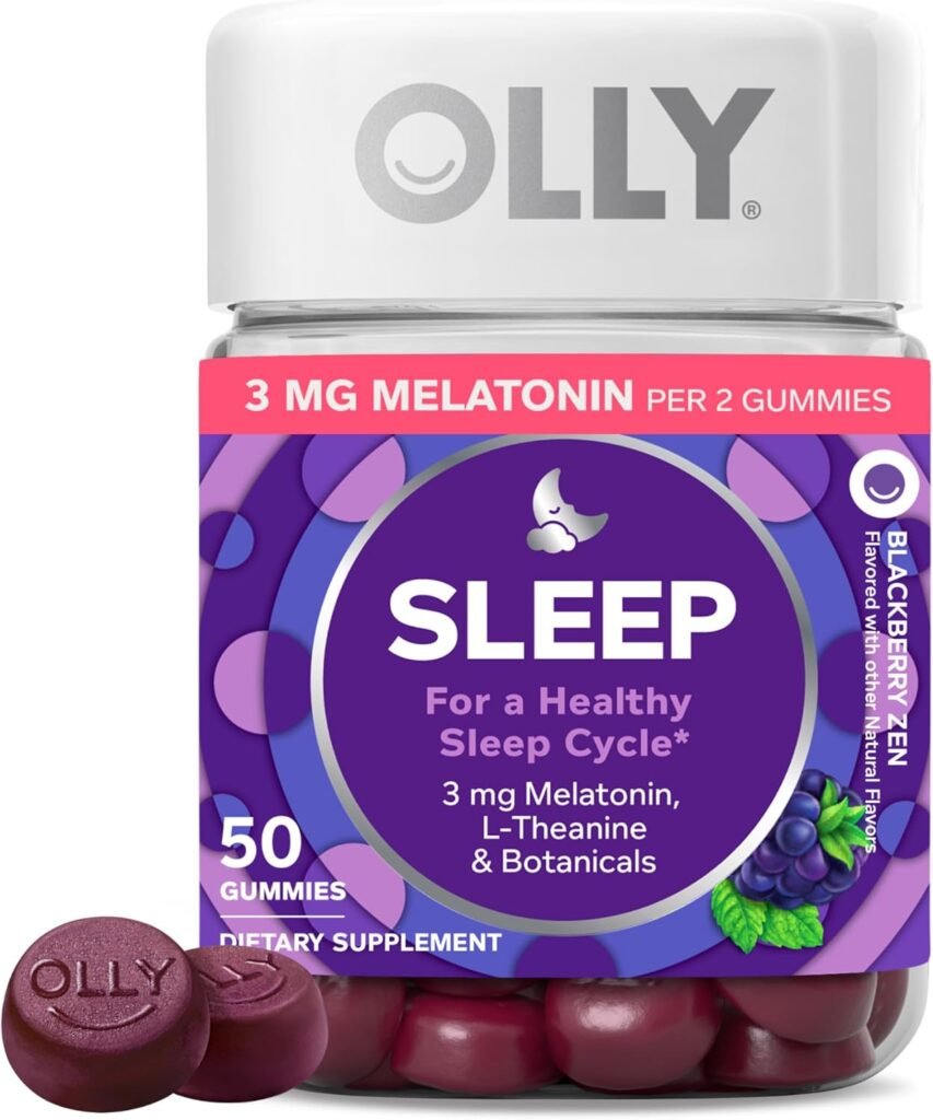 OLLY Sleep Gummies for a Healthy Sleep Cycle | Apoyo para un Ciclo de Sueño Saludable