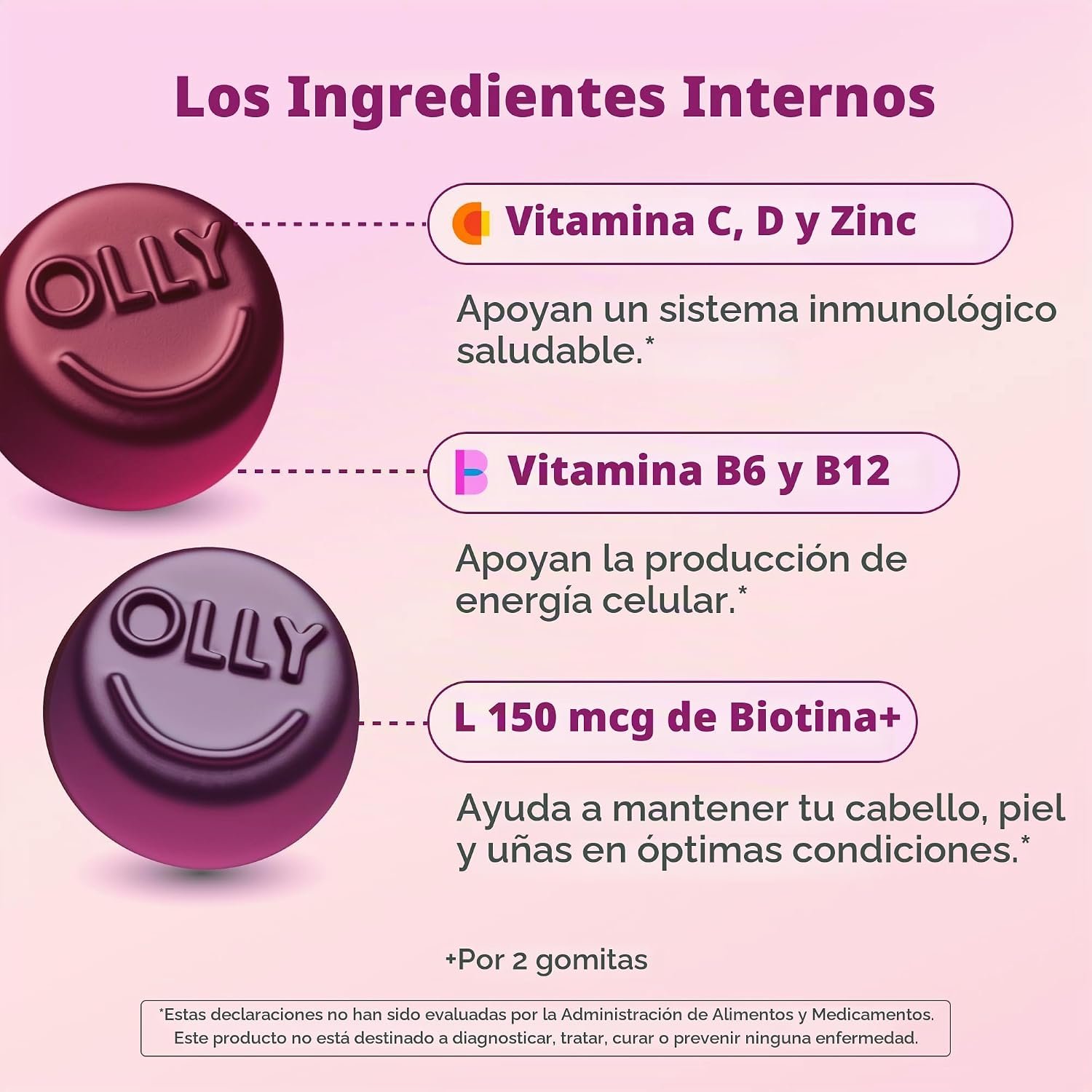 OLLY Women's Multi Gummies | Multivitamínico Diario para Mujeres - Image 4