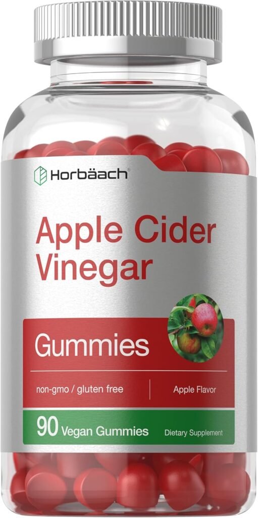 Horbaach Apple Cider Vinegar Vegan Gummies | Gomitas Veganas de Vinagre de Manzana para Bienestar Diario