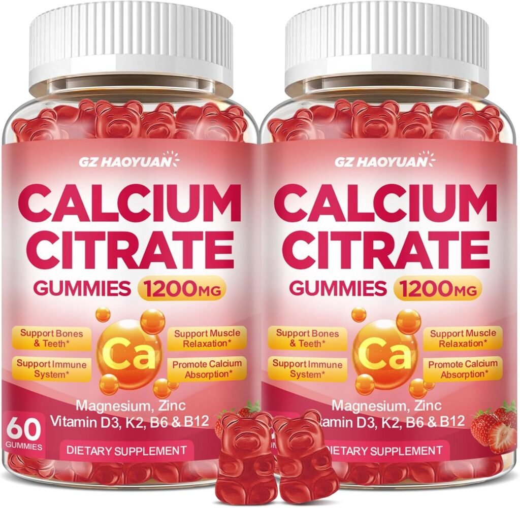 GZ Haoyuan Calcium Citrate Gummies | Citrato de Calcio para Huesos y Dientes