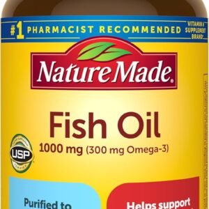 Nature Made Fish Oil Softgels | Omega-3 para Corazón, Cerebro y Bienestar General