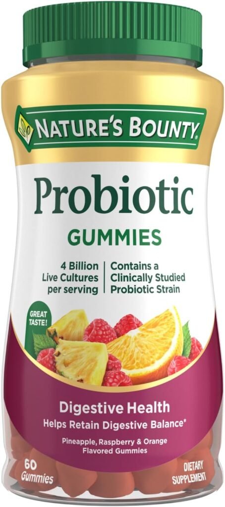 Nature's Bounty Probiotic Gummies | Probióticos para el Equilibrio Digestivo