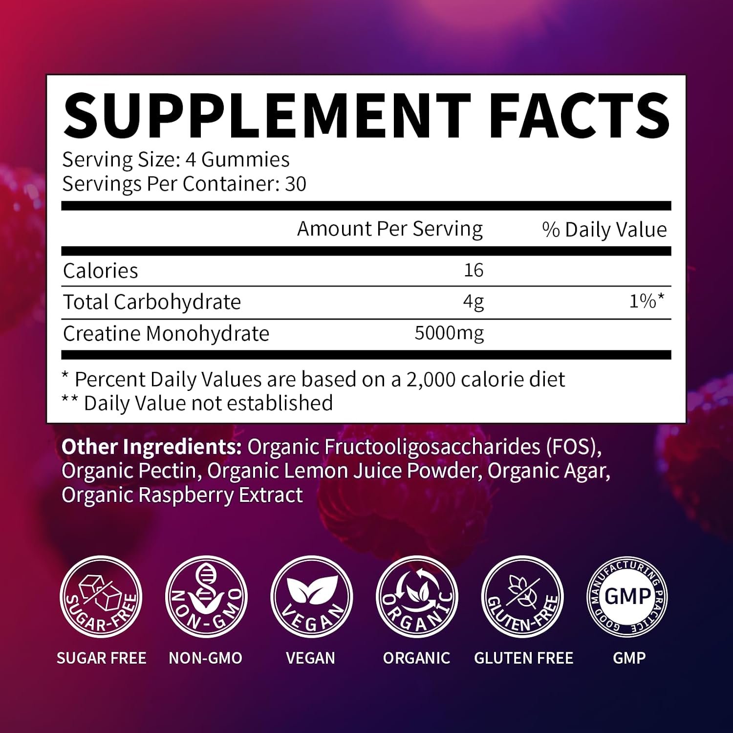 Vitaharbor Creatine Monohydrate Gummies | Creatina en Gomitas para Fuerza, Energía y Rendimiento - Image 2
