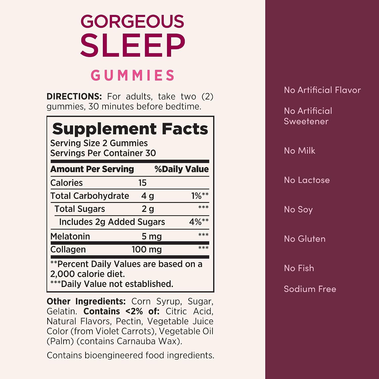 Nature's Bounty Gorgeous Sleep Gummies | Melatonina para un Descanso Reparador - Image 2